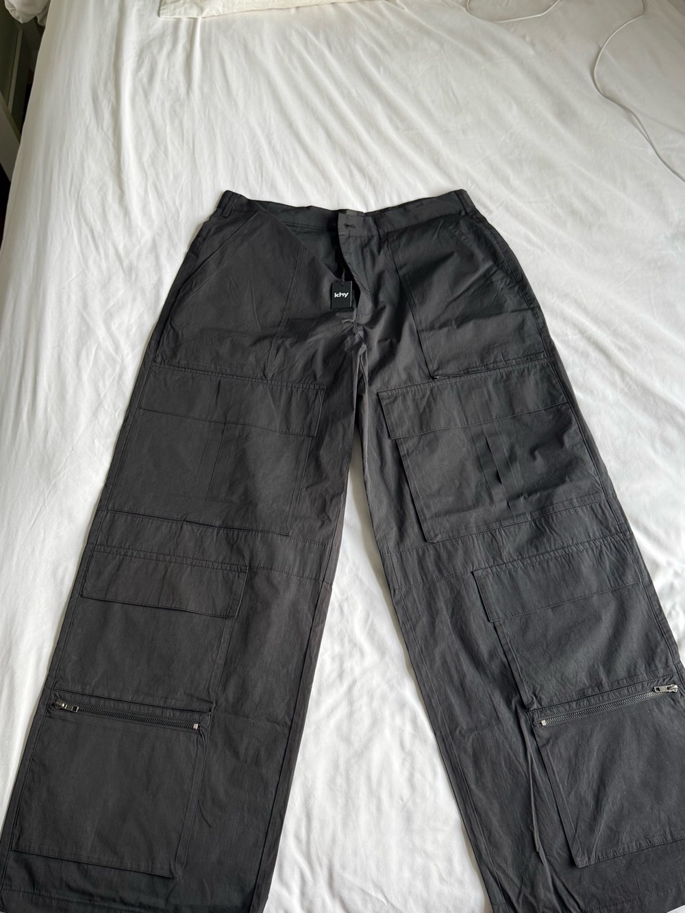 Khy Black Cargo Pants - Lightweight